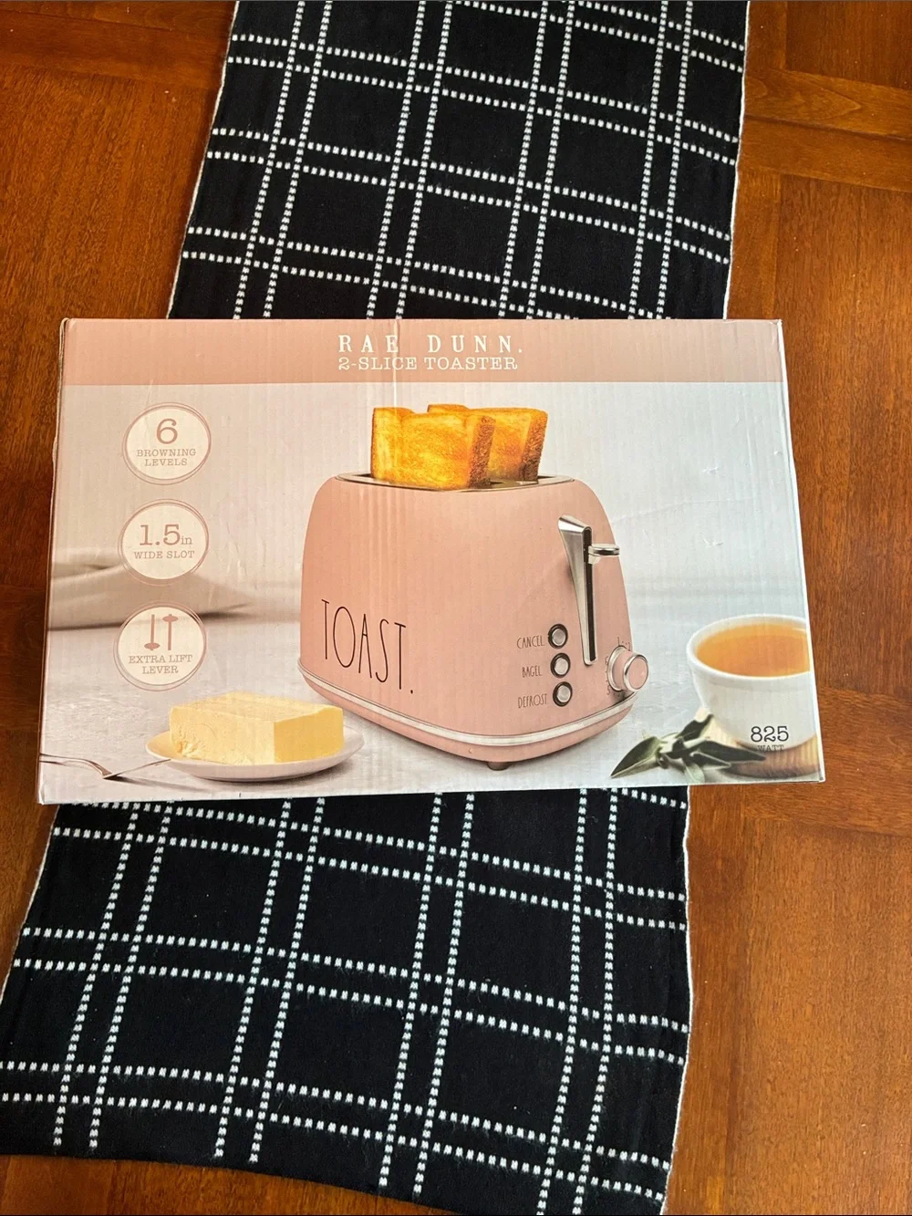 Rae Dunn Pink 2-Slice Toaster with TOAST Letters new in box